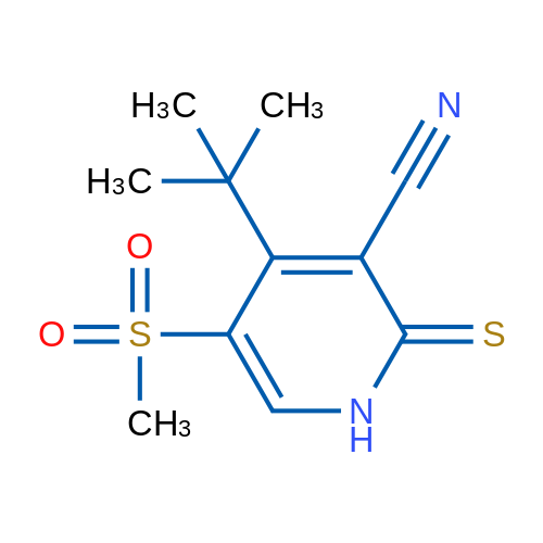 4-(tert-Butyl)-5-(methylsulfonyl)-2-thioxo-1,2-dihydropyridine-3-carbonitrile 1g