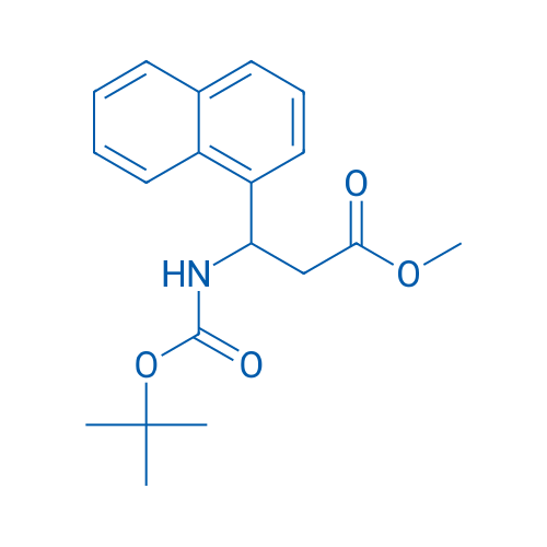 Methyl 3-((tert-butoxycarbonyl)amino)-3-(naphthalen-1-yl)propanoate 250mg