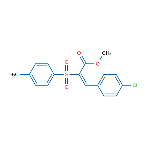 Methyl (2E)-3-(4-chlorophenyl)-2-(4-methylbenzenesulfonyl)prop-2-enoate 1g