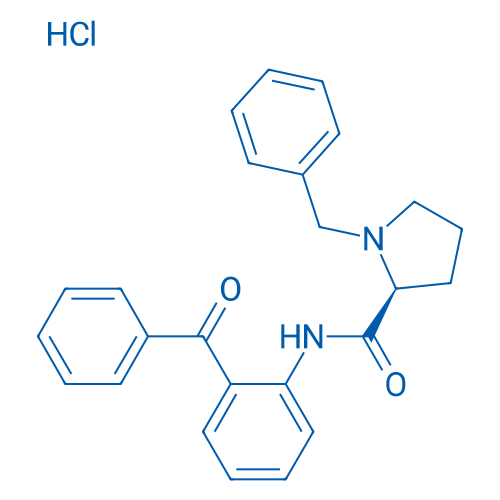(S)-N-(2-Benzoylphenyl)-1-benzylpyrrolidine-2-carboxamide hydrochloride 5g