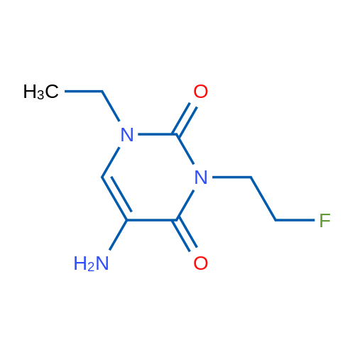 5-Amino-1-ethyl-3-(2-fluoroethyl)-1,2,3,4-tetrahydropyrimidine-2,4-dione 1g