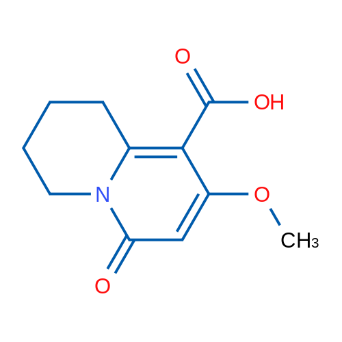 8-Methoxy-6-oxo-2,3,4,6-tetrahydro-1H-quinolizine-9-carboxylic acid 1g
