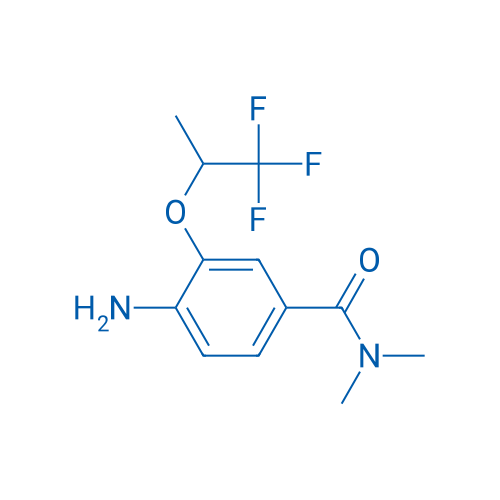 4-Amino-N,N-dimethyl-3-((1,1,1-trifluoropropan-2-yl)oxy)benzamide 250mg