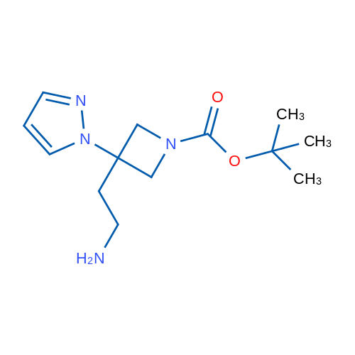 tert-Butyl 3-(2-aminoethyl)-3-(1H-pyrazol-1-yl)azetidine-1-carboxylate 1g