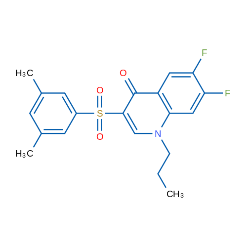 3-(3,5-Dimethylbenzenesulfonyl)-6,7-difluoro-1-propyl-1,4-dihydroquinolin-4-one 1g