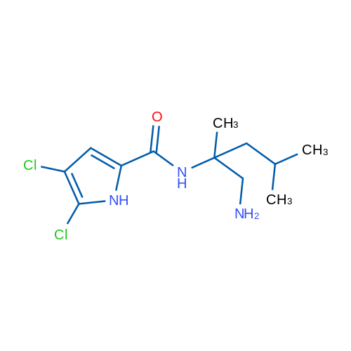 N-(1-Amino-2,4-dimethylpentan-2-yl)-4,5-dichloro-1H-pyrrole-2-carboxamide 1g