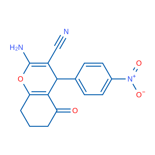 2-Amino-4-(4-nitrophenyl)-5-oxo-5,6,7,8-tetrahydro-4H-chromene-3-carbonitrile 1g