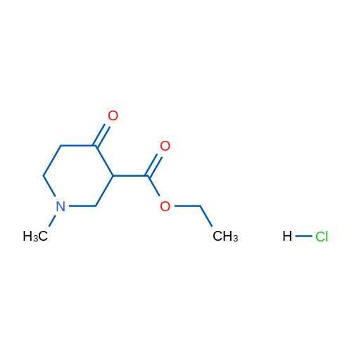 1-Methyl-4-oxo-piperidine-3-carboxylic acid ethyl ester hydrochloride 1g