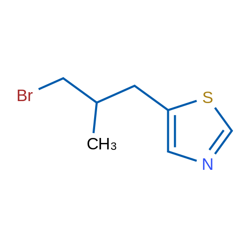 5-(3-Bromo-2-methylpropyl)-1,3-thiazole 1g