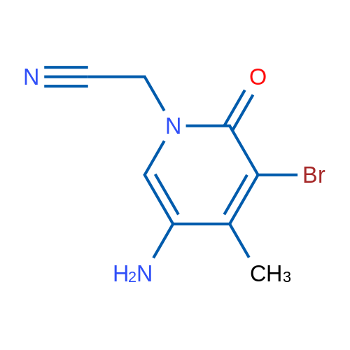 2-(5-Amino-3-bromo-4-methyl-2-oxo-1,2-dihydropyridin-1-yl)acetonitrile 1g