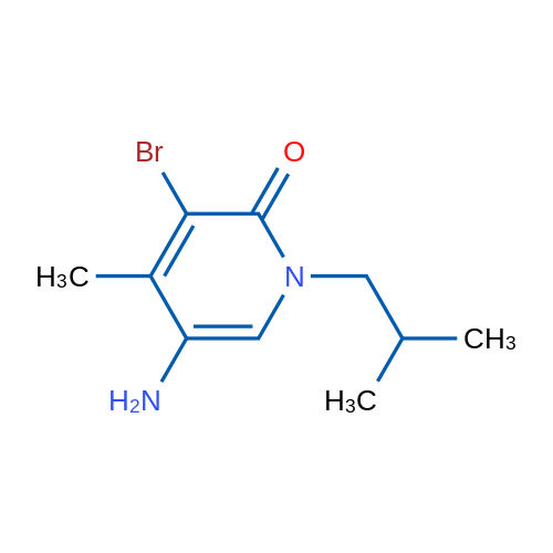 5-Amino-3-bromo-4-methyl-1-(2-methylpropyl)-1,2-dihydropyridin-2-one 1g