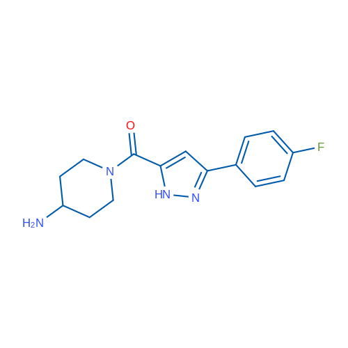 (4-Aminopiperidin-1-yl)(3-(4-fluorophenyl)-1H-pyrazol-5-yl)methanone 10g