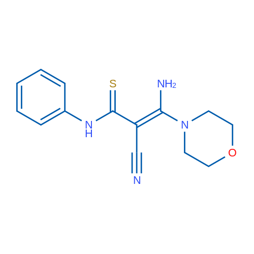(2E)-3-Amino-2-cyano-3-(morpholin-4-yl)-N-phenylprop-2-enethioamide 1g