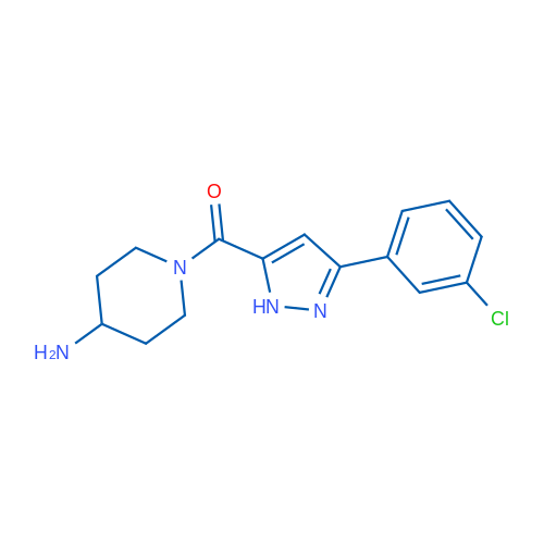 (4-Aminopiperidin-1-yl)(3-(3-chlorophenyl)-1H-pyrazol-5-yl)methanone 1g