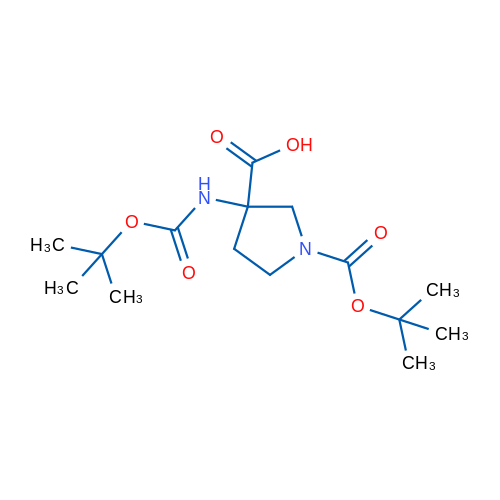 1-(tert-Butoxycarbonyl)-3-((tert-butoxycarbonyl)amino)pyrrolidine-3-carboxylic acid 1g