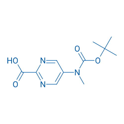 5-((tert-Butoxycarbonyl)(methyl)amino)pyrimidine-2-carboxylic acid 250mg