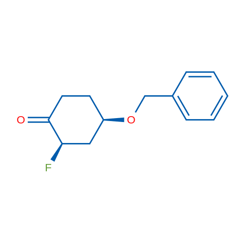 (2RS,4RS)-4-(Benzyloxy)-2-fluorocyclohexan-1-one relative stereochemistry 1g
