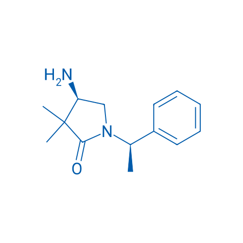 rel-(R)-4-Amino-3,3-dimethyl-1-((R)-1-phenylethyl)pyrrolidin-2-one 250mg