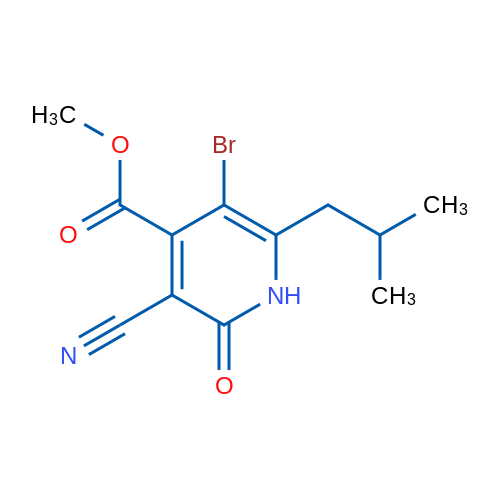Methyl 5-bromo-3-cyano-6-isobutyl-2-oxo-1,2-dihydropyridine-4-carboxylate 1g