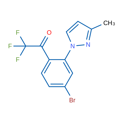 1-(4-Bromo-2-(3-methyl-1H-pyrazol-1-yl)phenyl)-2,2,2-trifluoroethanone 1g