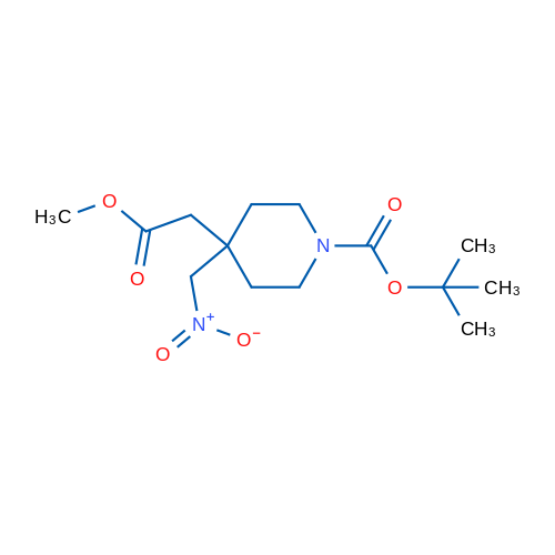 tert-Butyl 4-(2-methoxy-2-oxoethyl)-4-(nitromethyl)piperidine-1-carboxylate 1g