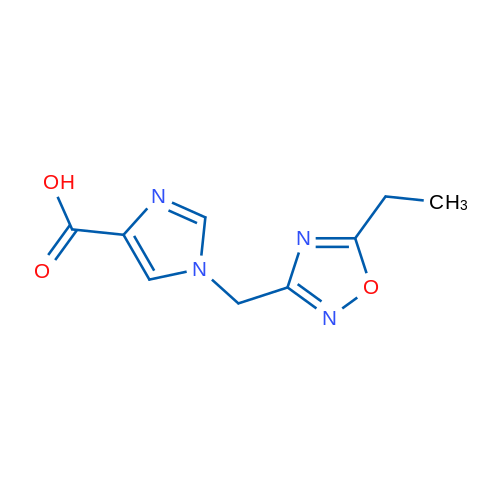 1-((5-Ethyl-1,2,4-oxadiazol-3-yl)methyl)-1H-imidazole-4-carboxylic acid 1g