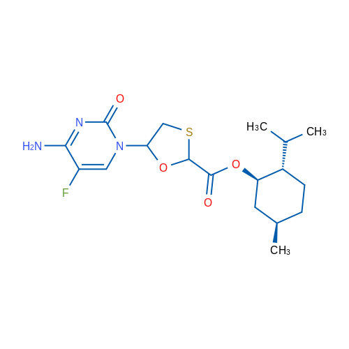 (5S)-(1R,2S,5R)-2-Isopropyl-5-methylcyclohexyl 5-(4-amino-5-fluoro-2-oxopyrimidin-1(2H)-yl)-1,3-oxathiolane-2-carboxylate 1g