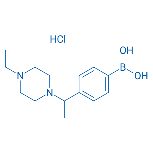 (4-(1-(4-Ethylpiperazin-1-yl)ethyl)phenyl)boronic acid hydrochloride 1g