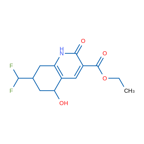 Ethyl 7-(difluoromethyl)-5-hydroxy-2-oxo-1,2,5,6,7,8-hexahydroquinoline-3-carboxylate 1g