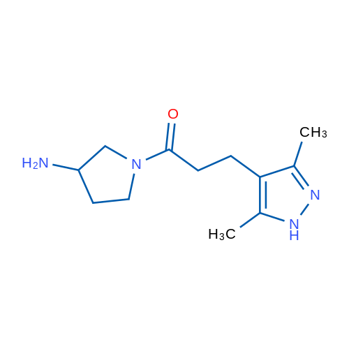 1-(3-Aminopyrrolidin-1-yl)-3-(3,5-dimethyl-1H-pyrazol-4-yl)propan-1-one 1g