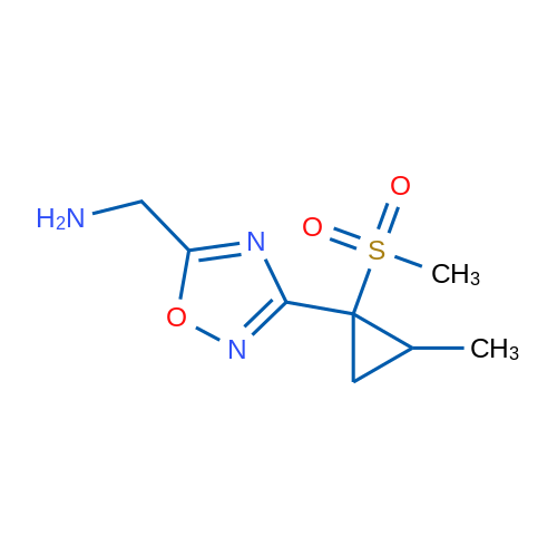 (3-(2-Methyl-1-(methylsulfonyl)cyclopropyl)-1,2,4-oxadiazol-5-yl)methanamine 1g