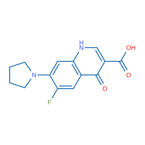 6-Fluoro-4-oxo-7-(pyrrolidin-1-yl)-1,4-dihydroquinoline-3-carboxylic acid 1g