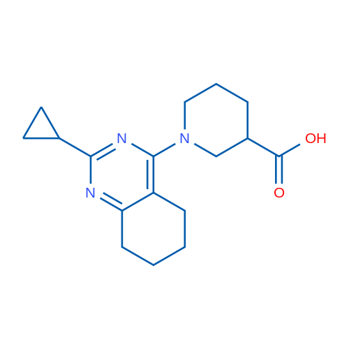 1-(2-Cyclopropyl-5,6,7,8-tetrahydroquinazolin-4-yl)piperidine-3-carboxylic acid 1g