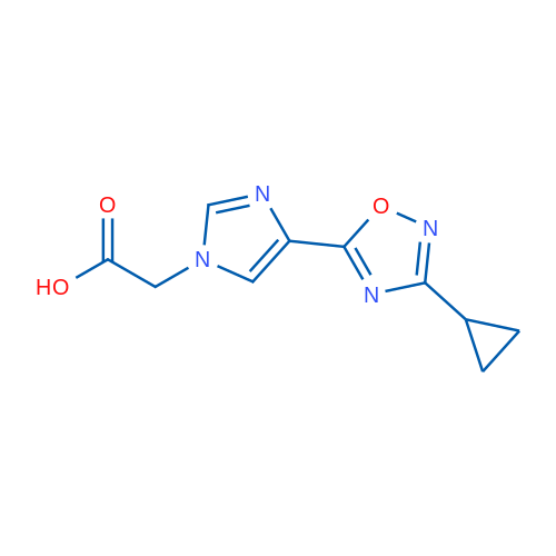 2-(4-(3-Cyclopropyl-1,2,4-oxadiazol-5-yl)-1H-imidazol-1-yl)acetic acid 1g