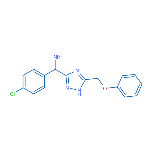 (4-Chlorophenyl)(5-(phenoxymethyl)-1H-1,2,4-triazol-3-yl)methanamine 1g