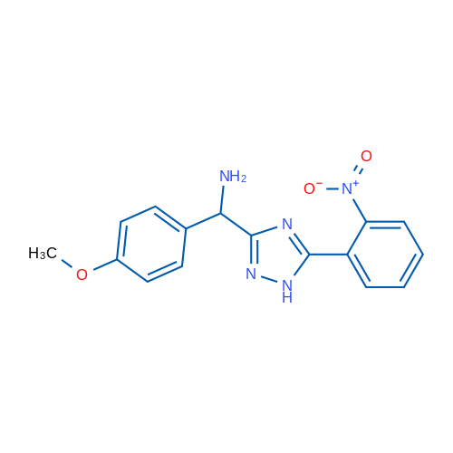 (4-Methoxyphenyl)(5-(2-nitrophenyl)-1H-1,2,4-triazol-3-yl)methanamine 1g