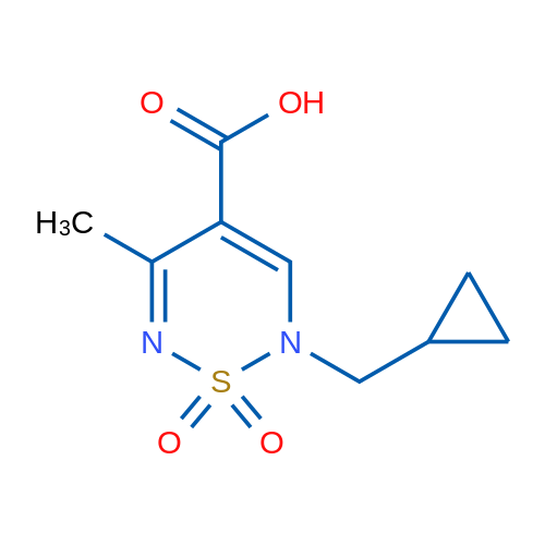 2-(Cyclopropylmethyl)-5-methyl-2H-1,2,6-thiadiazine-4-carboxylic acid 1,1-dioxide 1g
