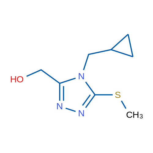 (4-(Cyclopropylmethyl)-5-(methylthio)-4H-1,2,4-triazol-3-yl)methanol 1g