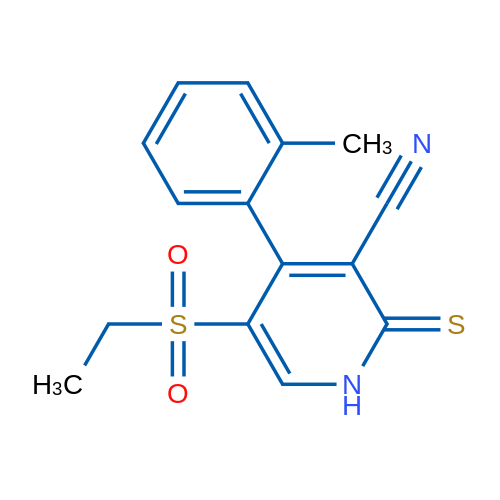 5-(Ethylsulfonyl)-2-thioxo-4-(o-tolyl)-1,2-dihydropyridine-3-carbonitrile 1g