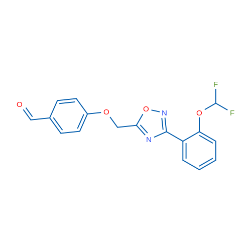 4-((3-(2-(Difluoromethoxy)phenyl)-1,2,4-oxadiazol-5-yl)methoxy)benzaldehyde 1g