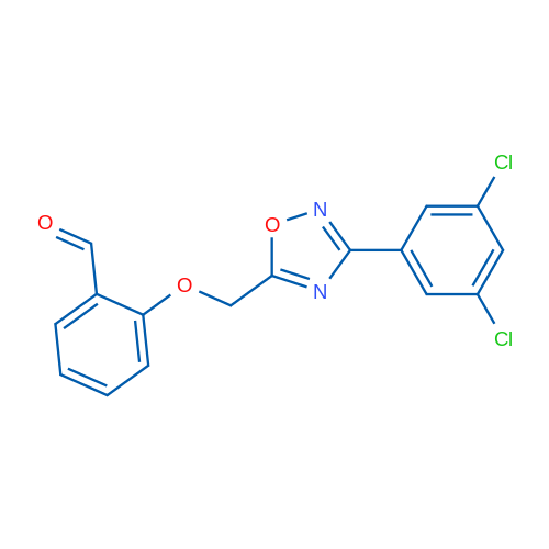 2-((3-(3,5-Dichlorophenyl)-1,2,4-oxadiazol-5-yl)methoxy)benzaldehyde 1g