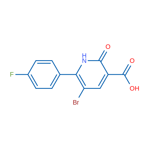 5-Bromo-6-(4-fluorophenyl)-2-oxo-1,2-dihydropyridine-3-carboxylic acid 1g