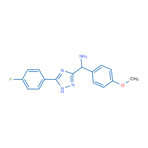 (5-(4-Fluorophenyl)-1H-1,2,4-triazol-3-yl)(4-methoxyphenyl)methanamine 1g