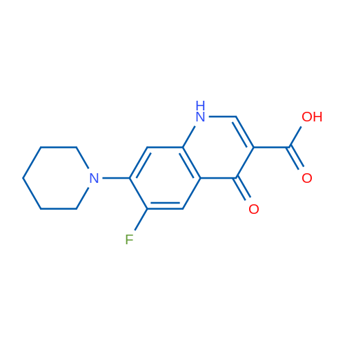 6-Fluoro-4-oxo-7-(piperidin-1-yl)-1,4-dihydroquinoline-3-carboxylic acid 1g