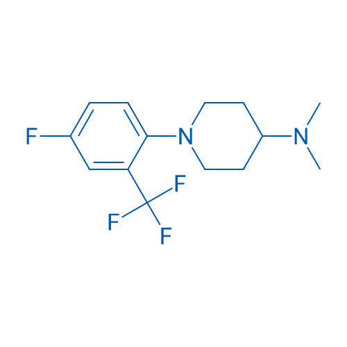 1-(4-Fluoro-2-(trifluoromethyl)phenyl)-N,N-dimethylpiperidin-4-amine 1g