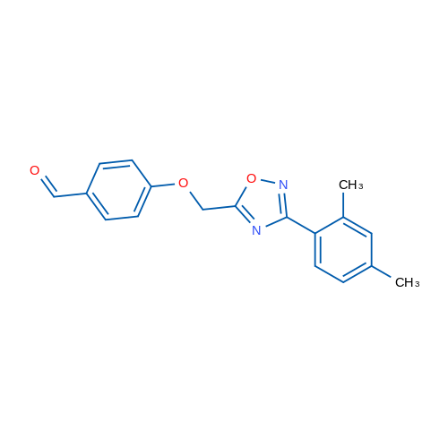 4-((3-(2,4-Dimethylphenyl)-1,2,4-oxadiazol-5-yl)methoxy)benzaldehyde 1g