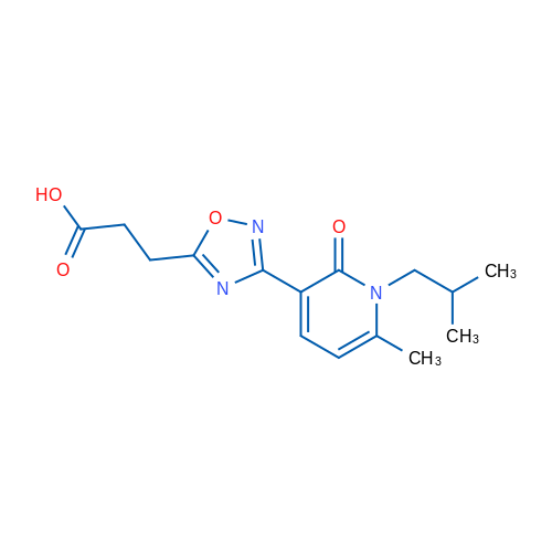 3-(3-(1-Isobutyl-6-methyl-2-oxo-1,2-dihydropyridin-3-yl)-1,2,4-oxadiazol-5-yl)propanoic acid 1g