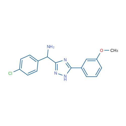 (4-Chlorophenyl)(5-(3-methoxyphenyl)-1H-1,2,4-triazol-3-yl)methanamine 1g