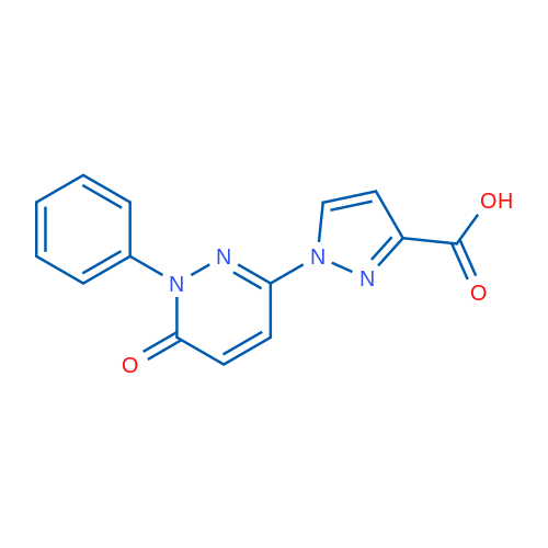 1-(6-Oxo-1-phenyl-1,6-dihydropyridazin-3-yl)-1H-pyrazole-3-carboxylic acid 1g