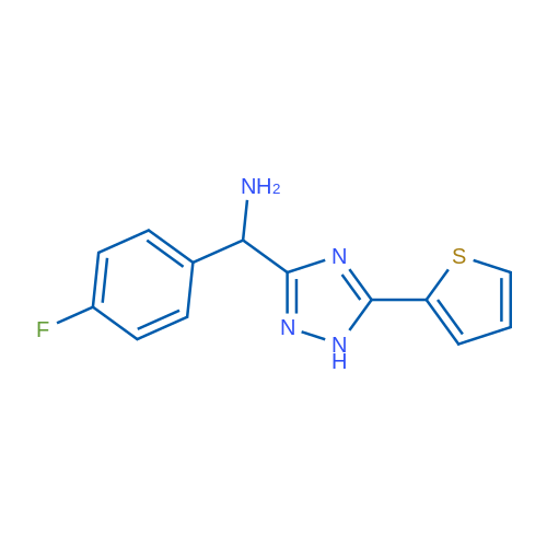 (4-Fluorophenyl)(5-(thiophen-2-yl)-1H-1,2,4-triazol-3-yl)methanamine 1g